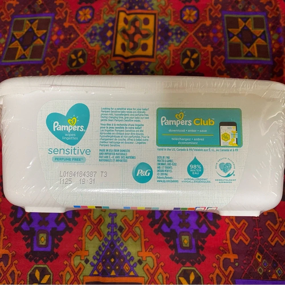 🔥 SALE 🔥 -Pampers baby wipes- 64 count Pop up Container new SEALED box READ
